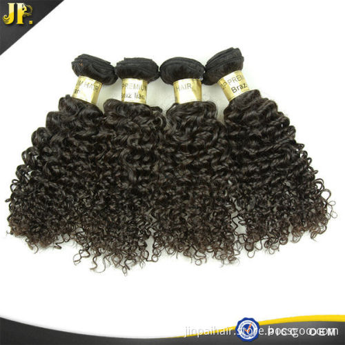New Curly Wave Brazilian Remy Raw Human Hair Extension Top Of Head